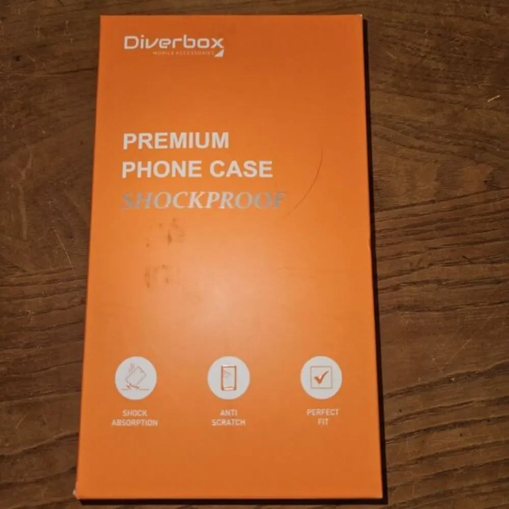 Diverbox Red Shockproof iPhone‎ 14 Pro Max Case w/ Tempered Glass & Lens